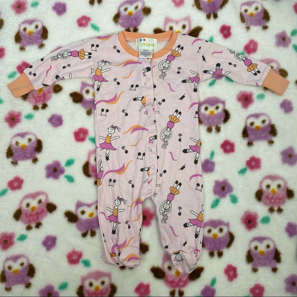 New Jammies Mitted Pajamas Ballerinas